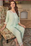 Mohra 242 - Lace Trim Pajama Set