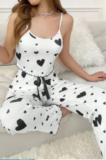 Mohra 7093 - Heart Print Pajama Set