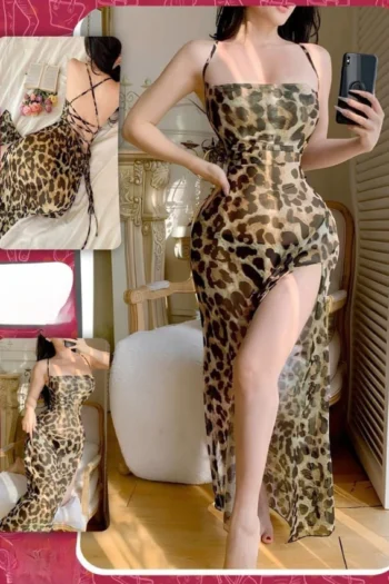 Riva464-Slit Maxi Dress