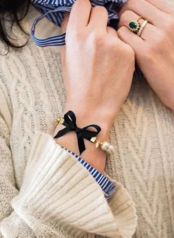 BM-2009-Ribbon Pearl Bracelet