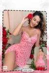 Smozy6807-Pink Heart Chemise