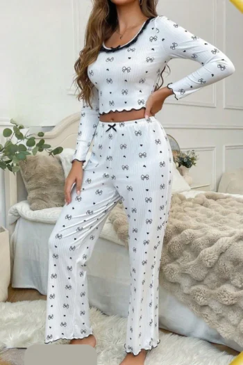 Noor4930-Ribbed Lounge Set