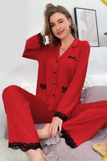 Noor4962-Elegant Red Lounge Set