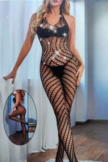 Vaqua81189-Sparkle Cutout Chemise