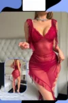 LaVida7961-Red Ruffle Chemise