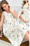 Dareen 5263-Charming Floral Nightdress
