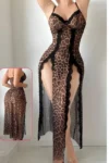 Zena 1115-Wild & Leopard Lingerie Dress