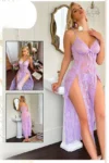 LaCelia 911 - Alluring Lace & Fishnet Bodysuit