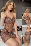 Jose 9023-Leopard Print Chemise