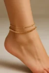 SH02 - Layered Gold Anklet