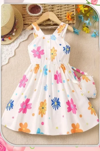 Shahrazad 25019 - Floral Button-Down Dress
