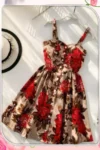 Shahrazad 25018 - Floral Button-Down Dress
