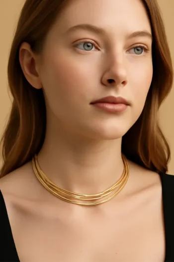 Choker A67 - Multi-Layer Gold Choker