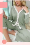 Mohra 561 - Lace Trim Pajama Set