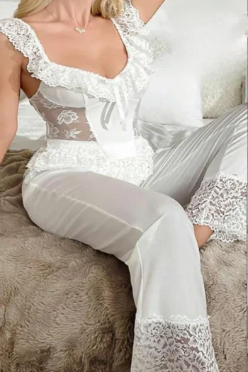 Mohra 575 -White Pajama Set