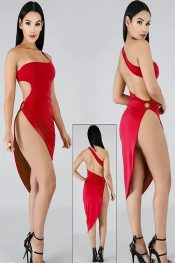 Dolley109-ShoulderCutout Dress