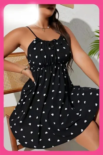 Cramela 01028 - Heart Print Dress