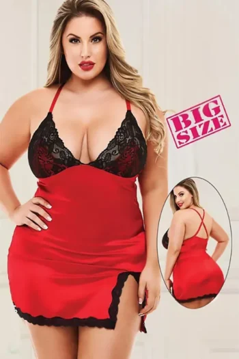 Carmela 750  BG -  Lace Plus Size Babydoll