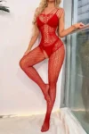 Vaqua 82729 - Floral Lace Mesh Bodystocking