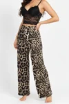 Dots 10967 - Leopard Print Wide-Leg Pants