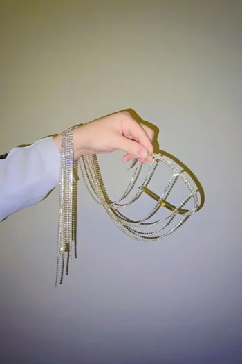 BM 2018 -Luxury Rhinestone Fringe Headpiece