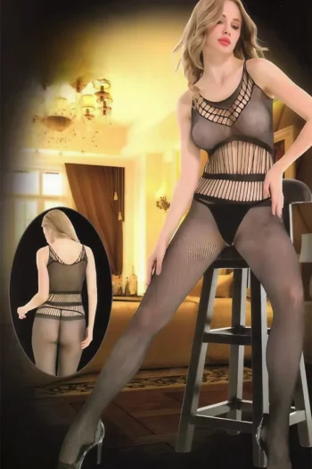 Vaqua 81113-Sexy Sleeveless Net Bodystocking
