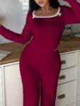 1773186740_SweetSlumber_2pcs_Women_Square_Neck_Bow_Decor_Sleepwear_Pajama_Set_Casual_Homewear_Cozy_And_Elegant_Details_Fall_Winter_Clothes_main_5.jpg