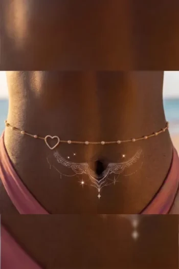 Rehana 037 - Heart Charm Waist Chain Jewelry