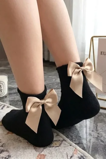 BM 1009 - Bow Detail Ankle Socks