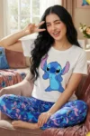 Noor 607 - Stitch Character Pajama Set