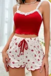 Noor 4741 - Floral Lace Pajama Set